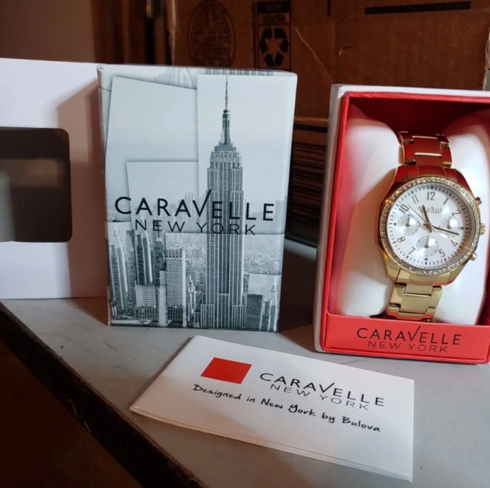Sold-Caravelle New York by bulova watch